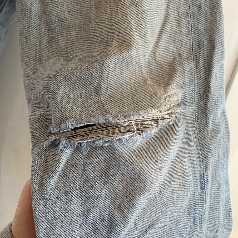 AGOLDE Riley Straight Ripped Light jeans - Picture 6 of 9